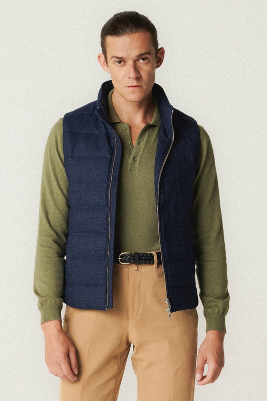 Gilet en duvet bleu marine