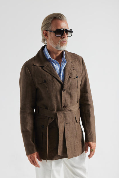 Veste safari marron