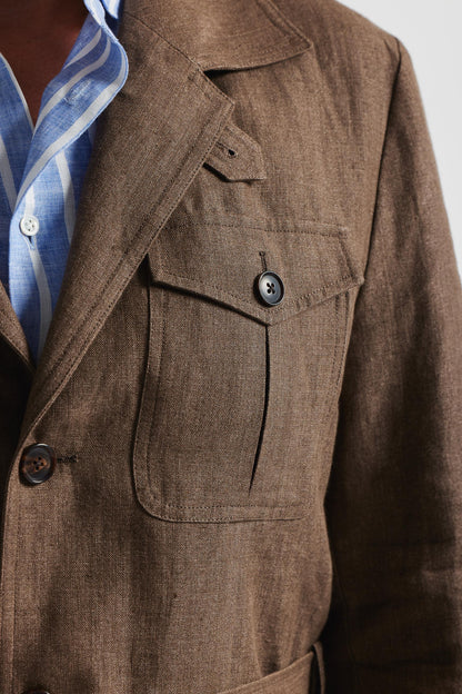 Veste safari marron