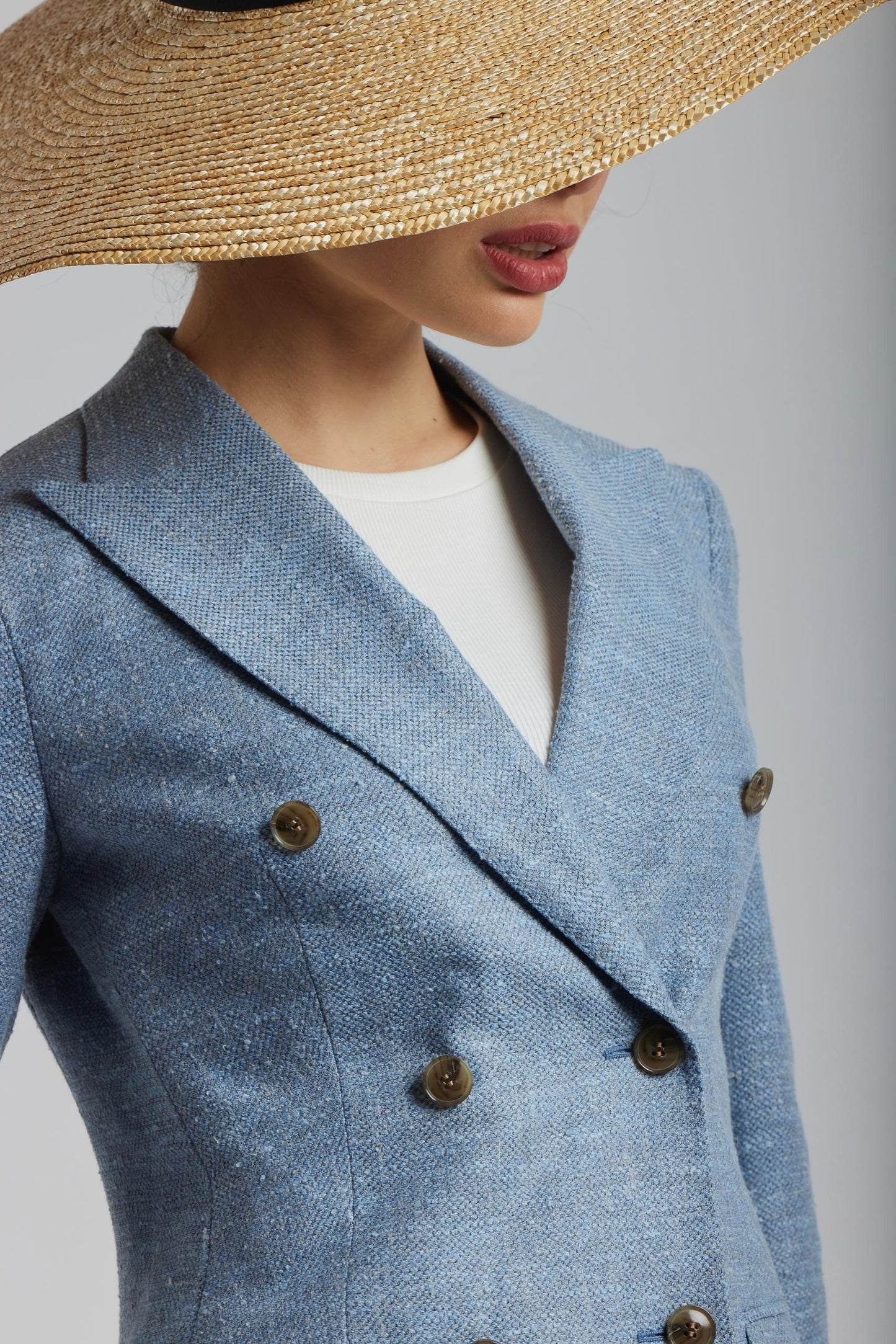 Ferla blue double-breasted jacket