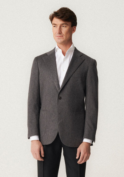 Veste en cachemire gris