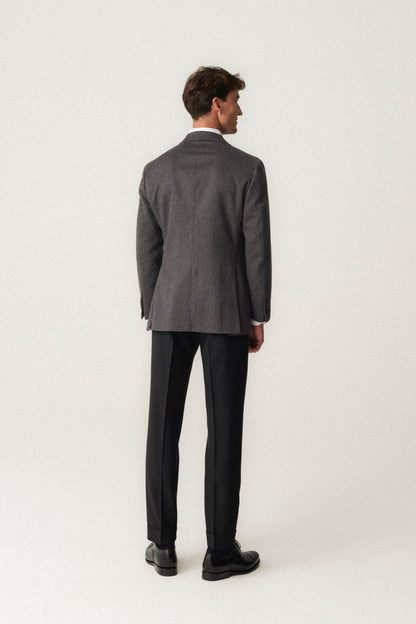 Veste en cachemire gris