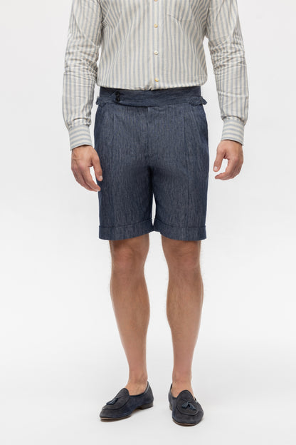 Granatowe szorty à la denim