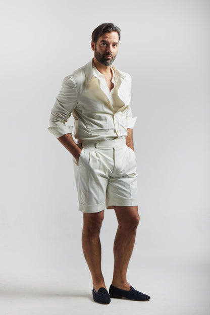 Surchemise en coton blanc