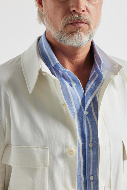 Surchemise en coton blanc