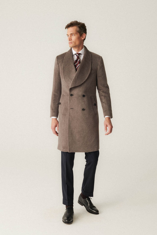Gray Lamy Shawl Coat