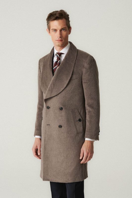 Gray Lamy Shawl Coat