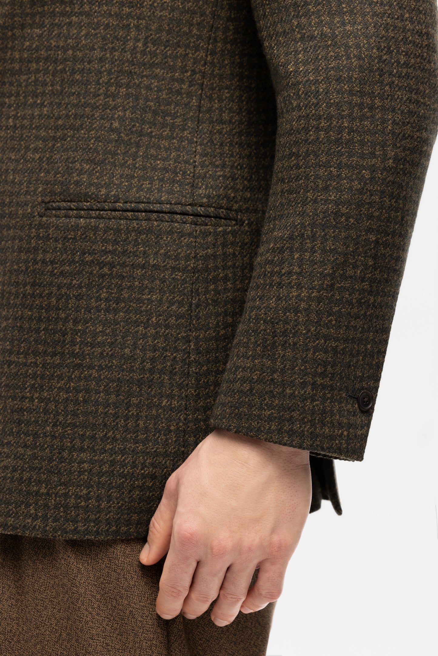 Burgundy-blue PoW checkered jacket