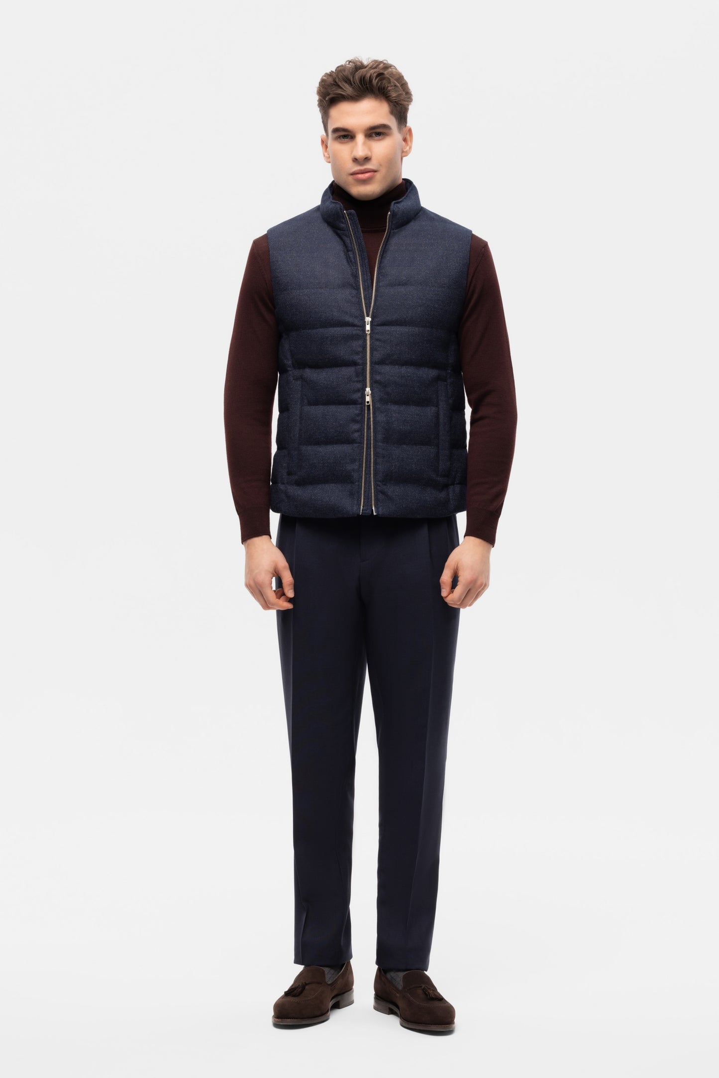 Gilet en duvet bleu marine