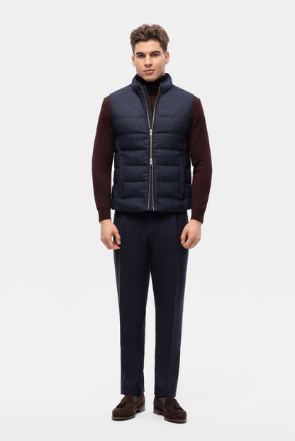 Gilet en duvet bleu marine