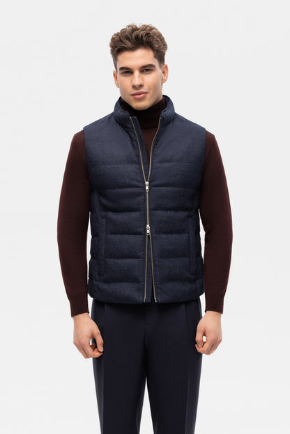 Gilet en duvet bleu marine