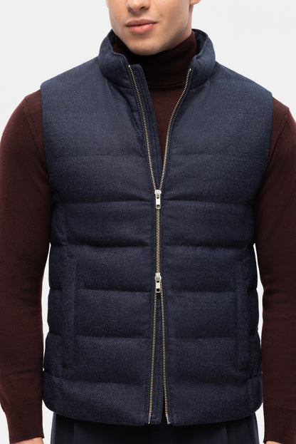 Gilet en duvet bleu marine