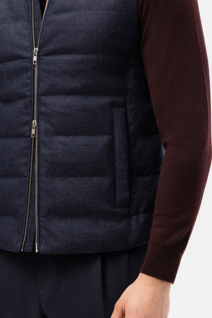Gilet en duvet bleu marine