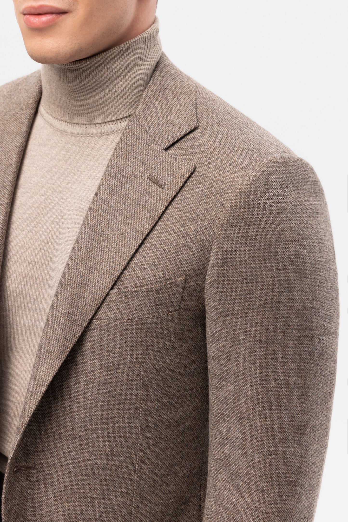 Veste à carreaux beige