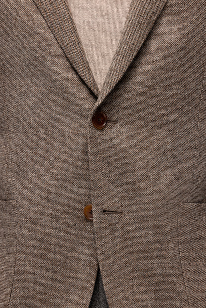 Veste à carreaux beige