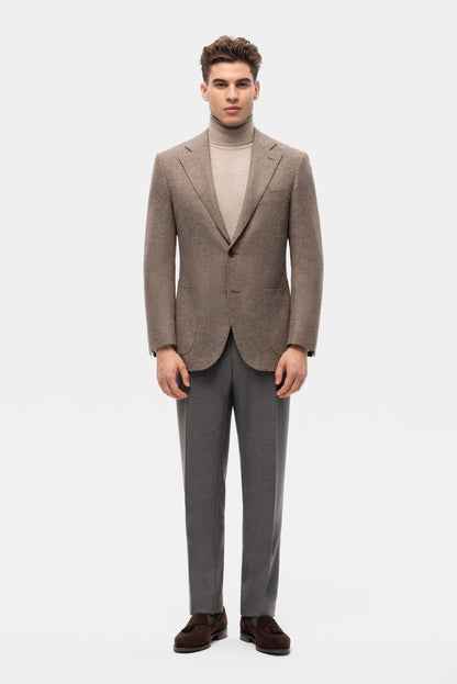 Veste à carreaux beige