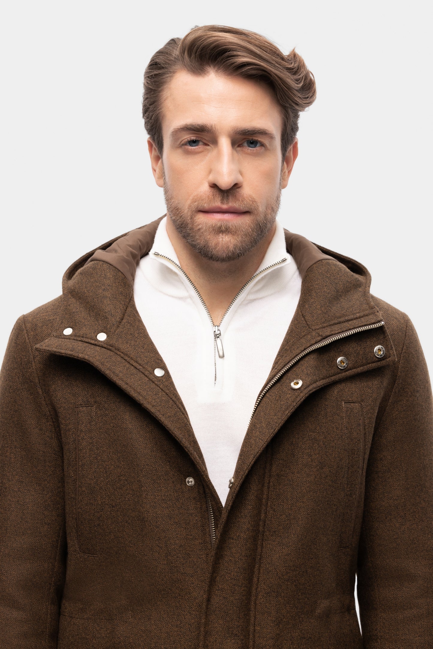 Veste jungle en velours côtelé vert olive