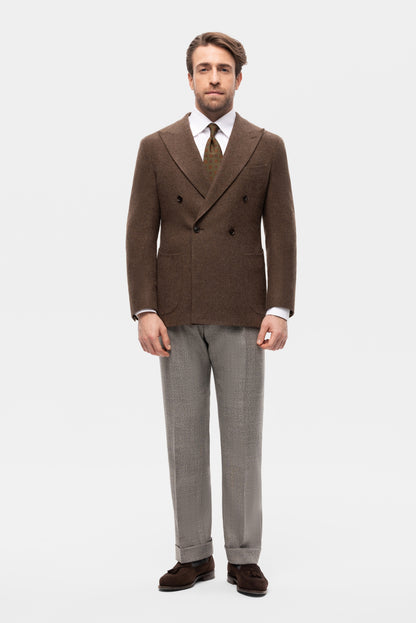 Burgundy-blue PoW checkered jacket