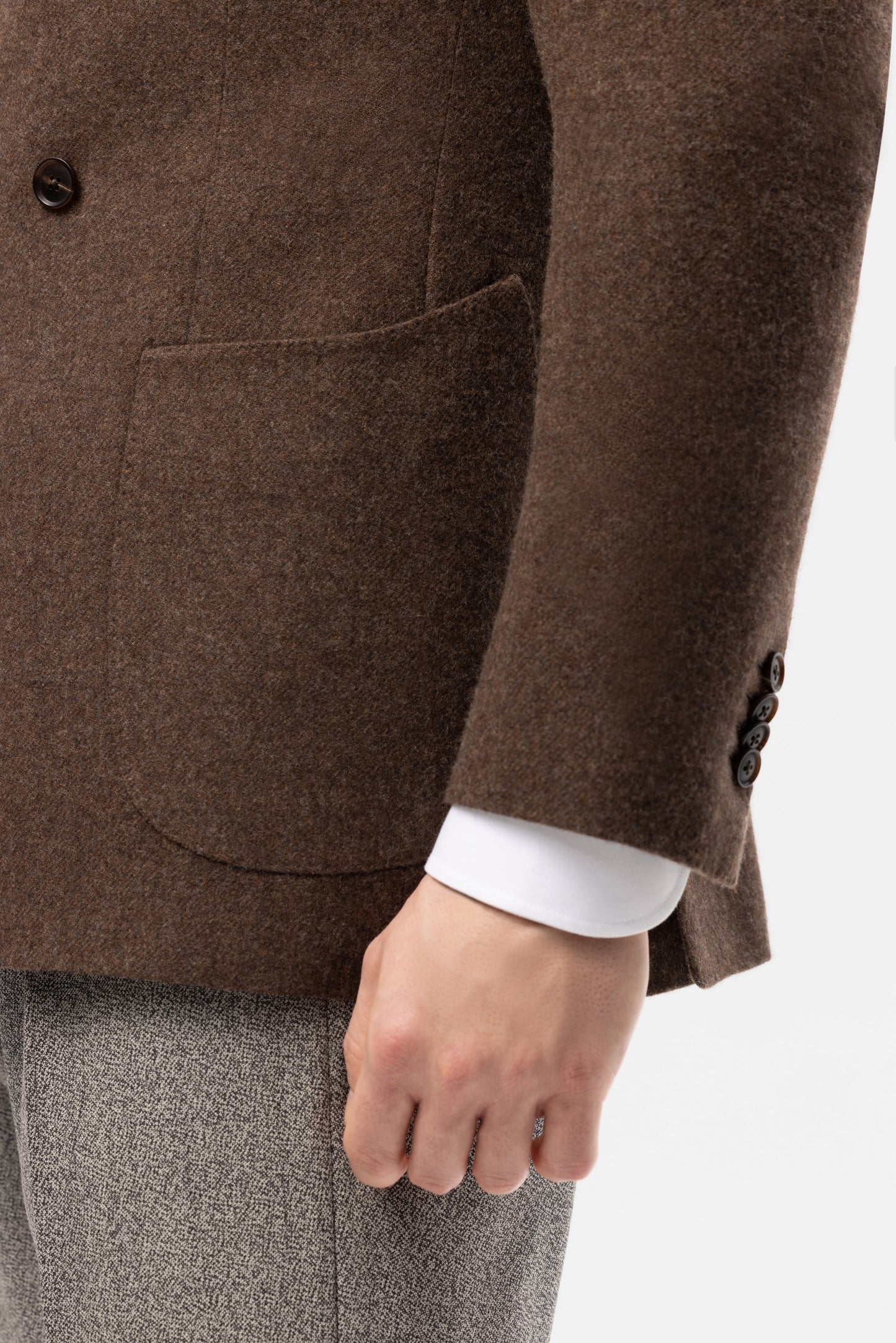 Burgundy-blue PoW checkered jacket