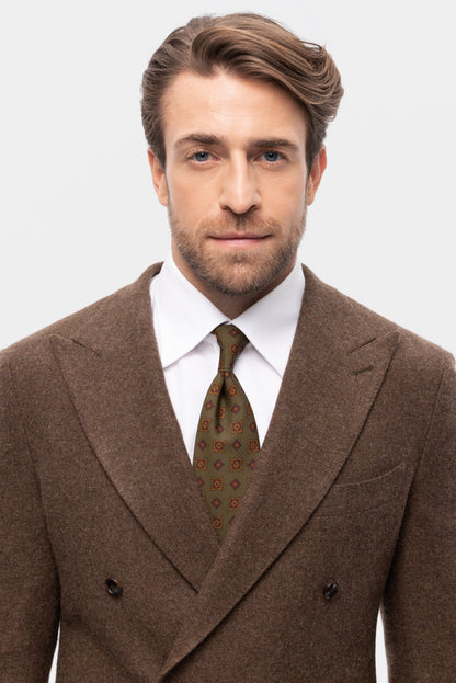 Burgundy-blue PoW checkered jacket