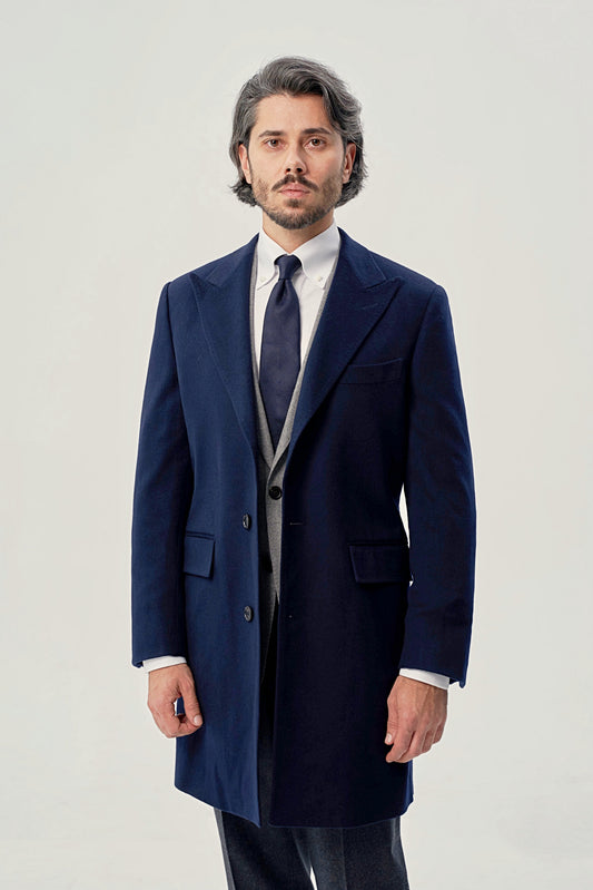 Granatowa jednorzędowa dyplomatka