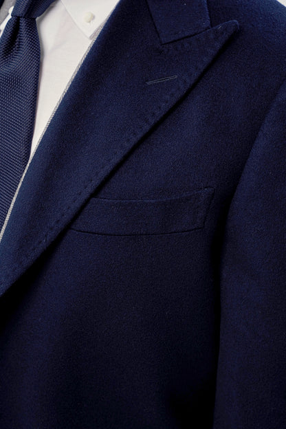 Granatowa jednorzędowa dyplomatka