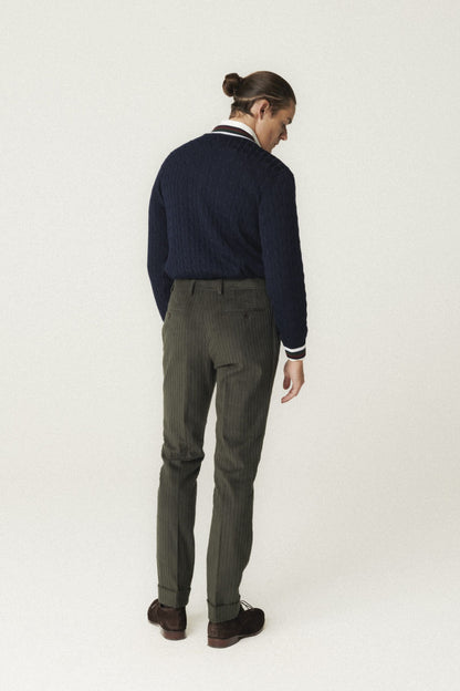 Pull de cricket bleu marine