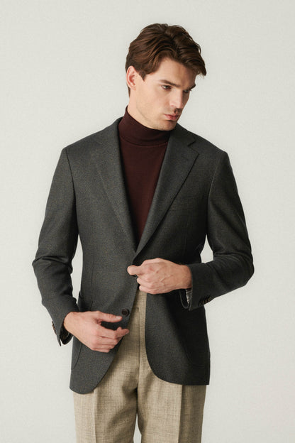 Whitley Dark Green Wool Jacket